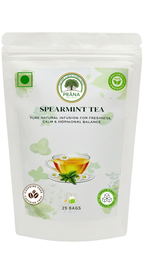 Spearmint Tea relieves bloating, calm digostion