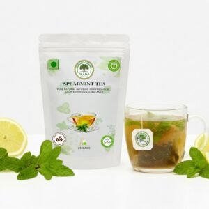 Refresh your mind and body with Prana Spearmint Herbal Tea Bags — 100% pure mint infusion that aids digestion, reduces stress, and promotes freshness naturally. 🔑 Keywords